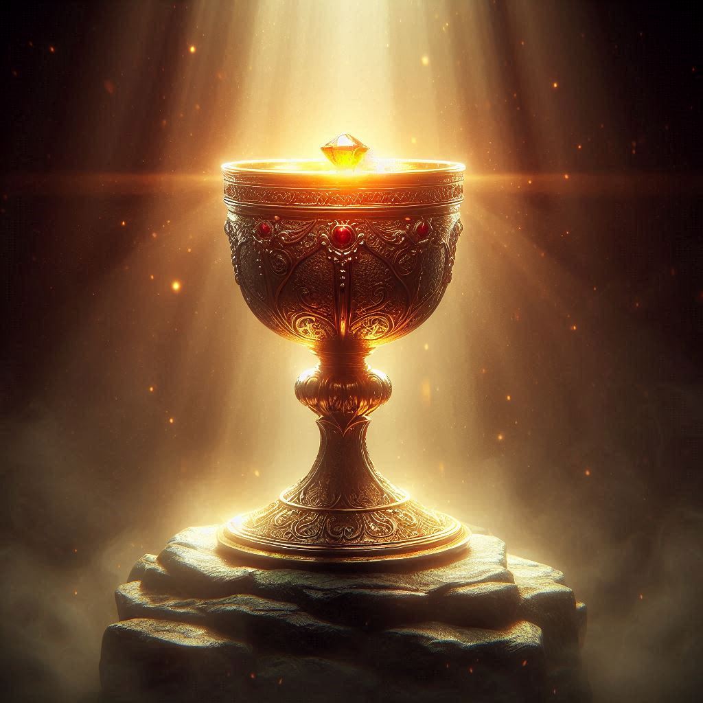 Copa de piedra asociada con el Santo Grial